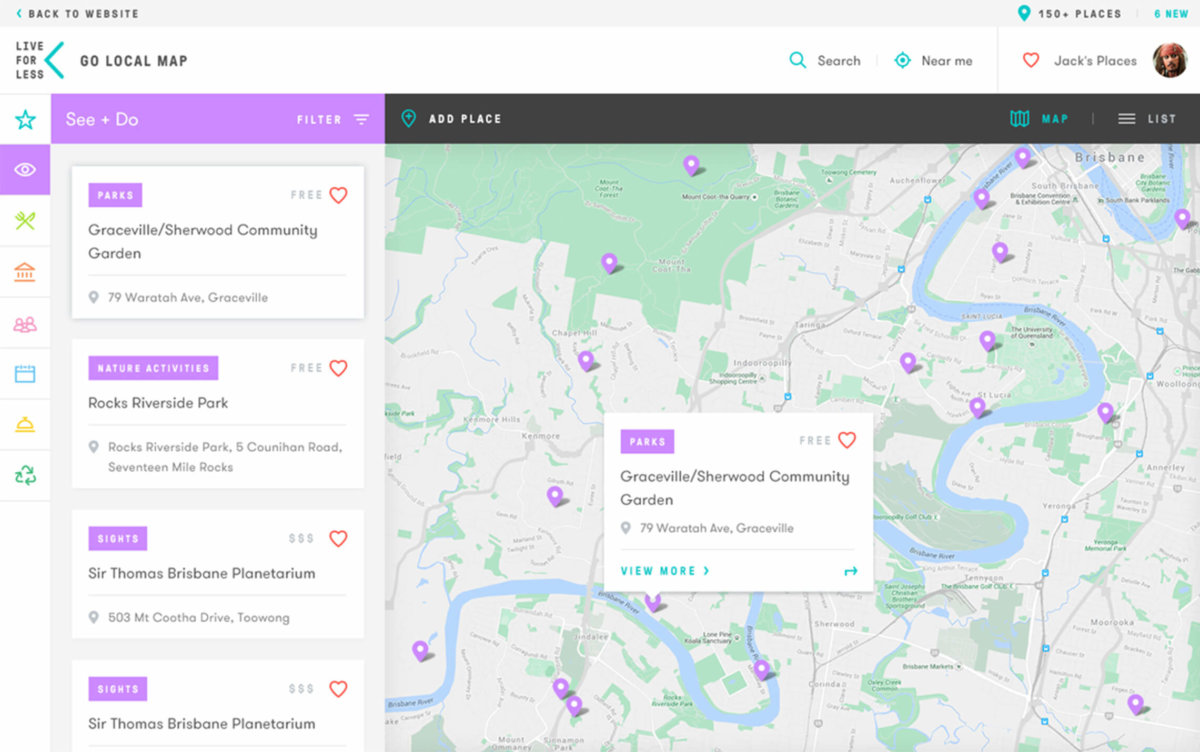 Live For Less Mapping Feature 2