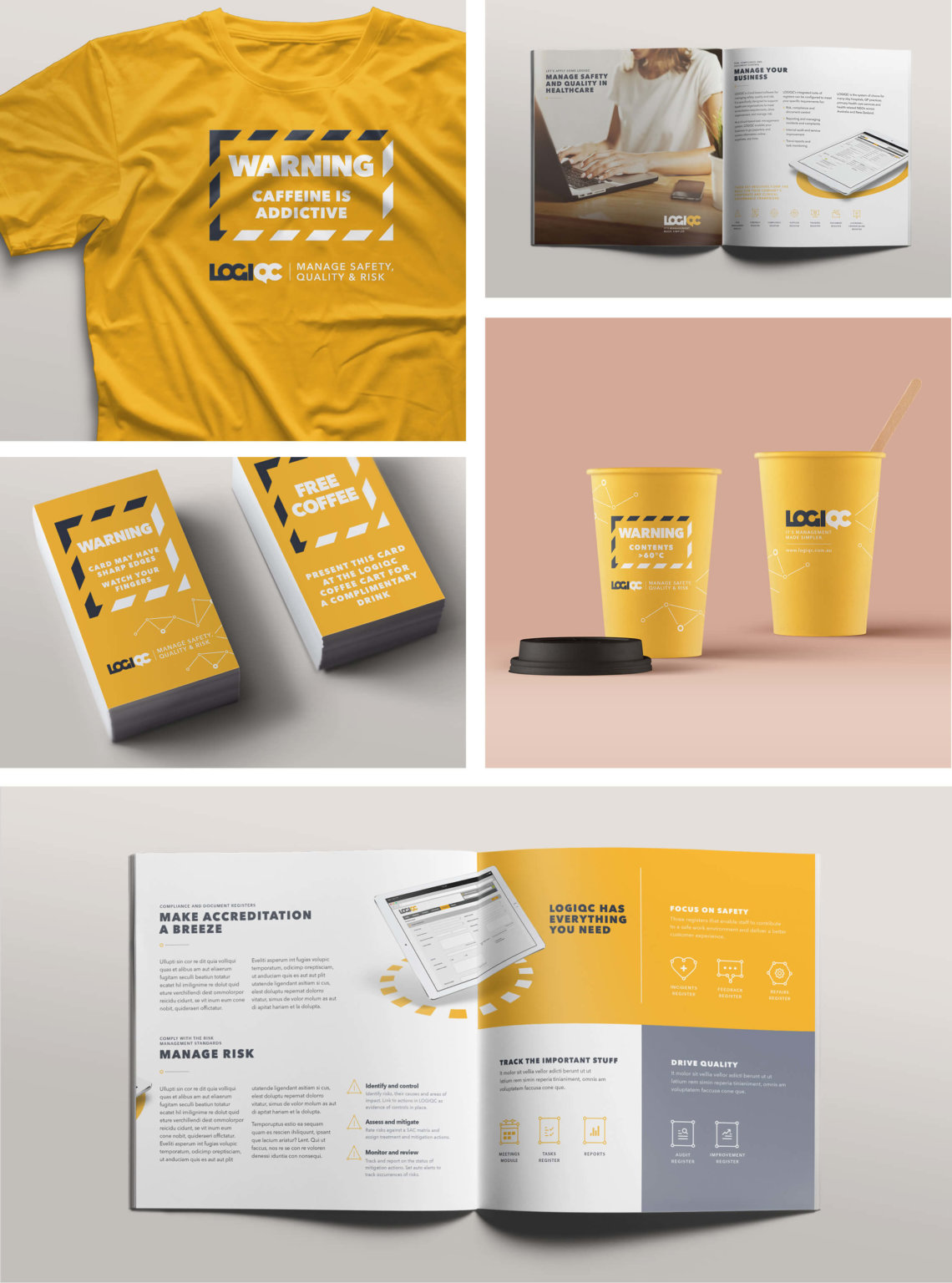 logiqc branded material examples