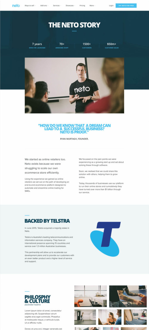 Neto Website Example 2