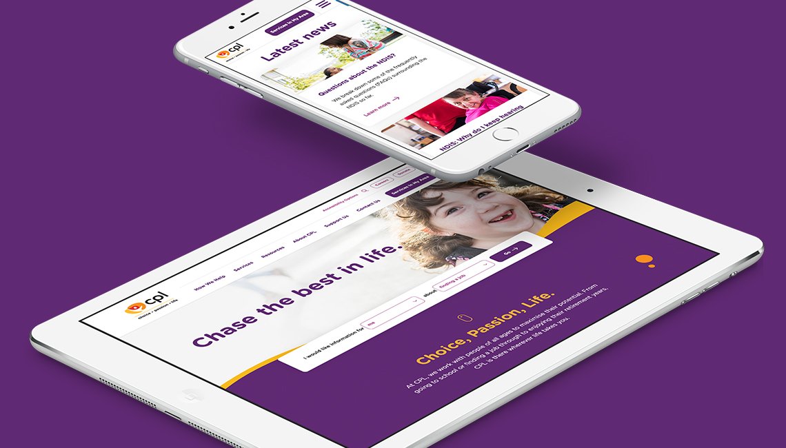 CPL website shown on tablet and mobile