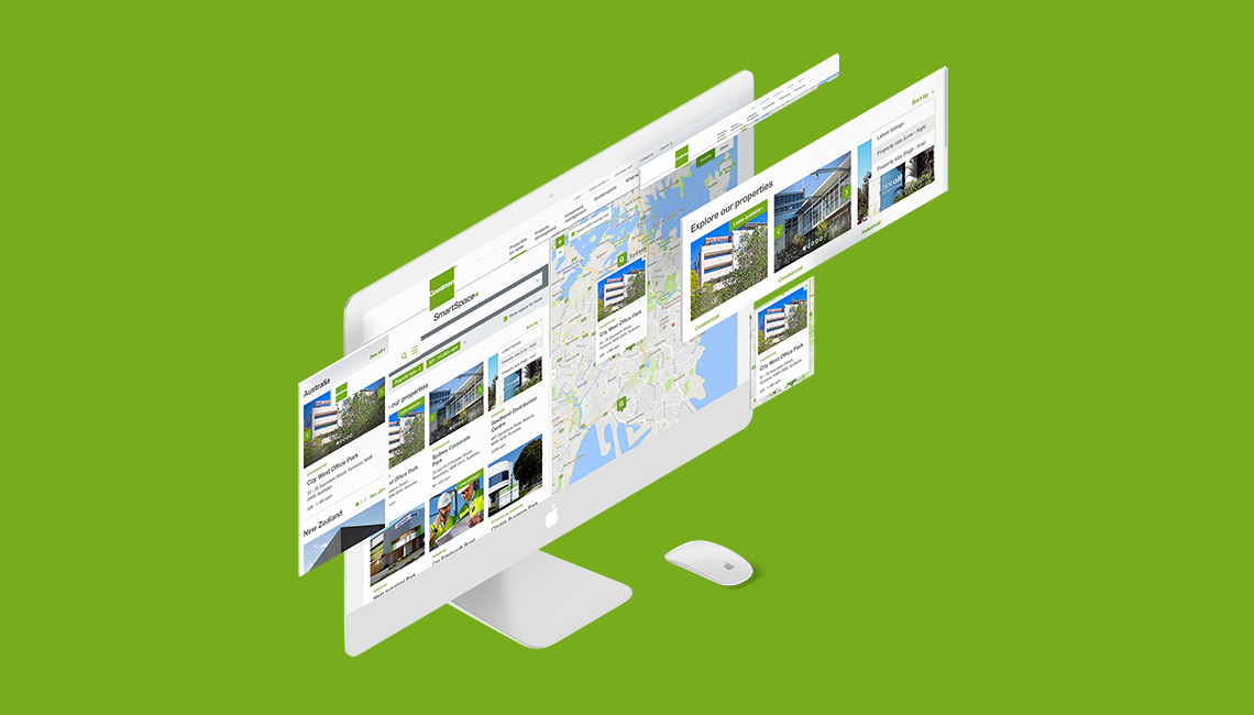Desktop mockups for Goodman