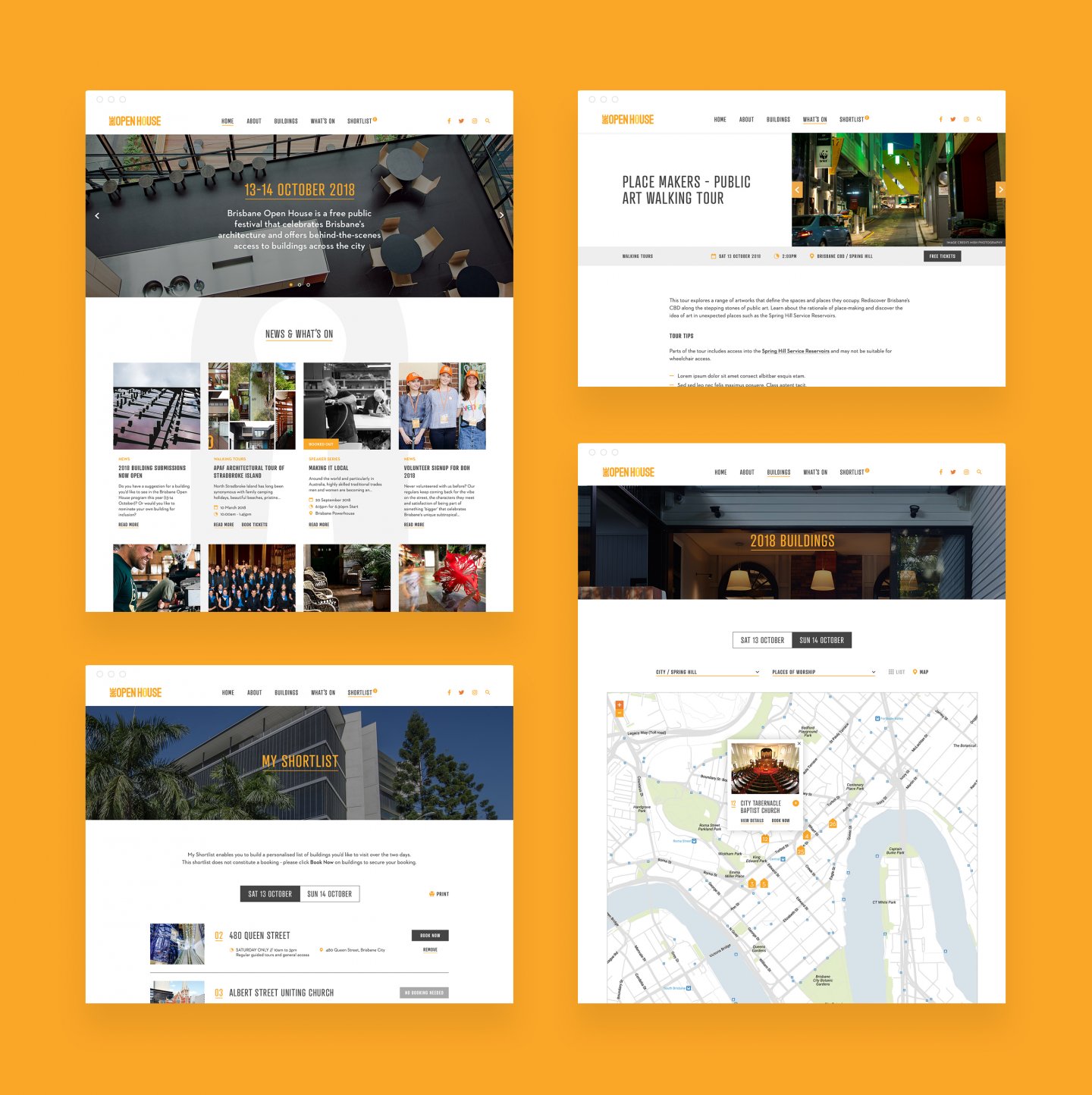 Brisbane Open House Web Screens