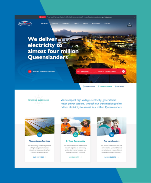 Powerlink website that JSA built on Drupal 8