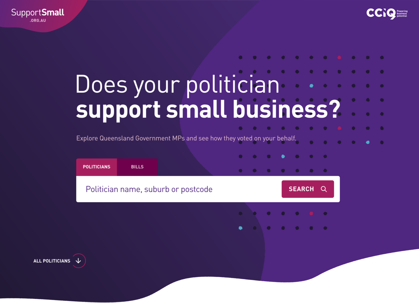 CCIQ Search functionality